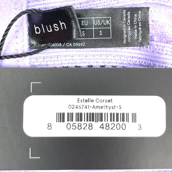 Blush Lingerie Longline Lilac Lace Bra - Picture 5 of 5